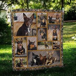 Australian Kelpie Cl09100033Mdq Quilt Blanket and Home Decor
