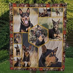 Australian Kelpie Cute Black Dog Quilt Blanket Dhc04011420Dd and Home Decor