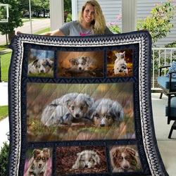 Australian Shepherd Your Lips Quilt Blanket Dhc04011390Dd and Home Decor