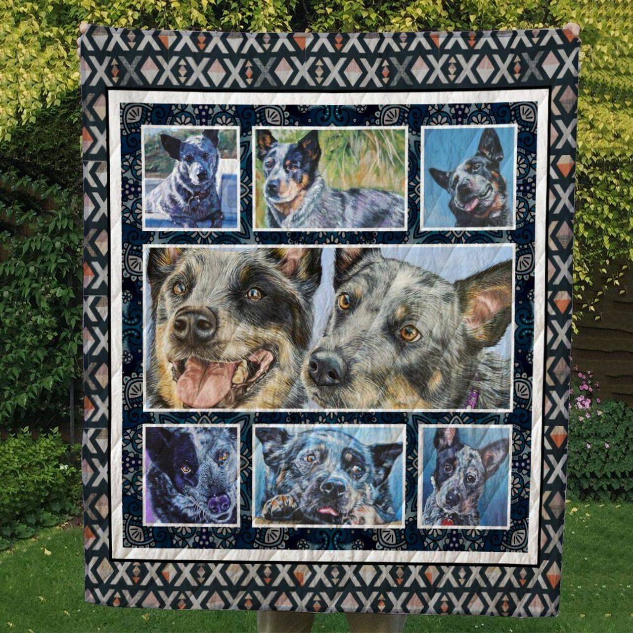 Austrialian Heeler Cl09100034Mdq Quilt Blanket and Home Decor