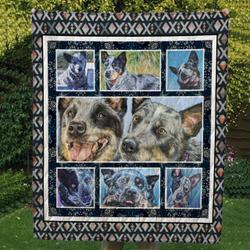 Austrialian Heeler Cl09100034Mdq Quilt Blanket and Home Decor
