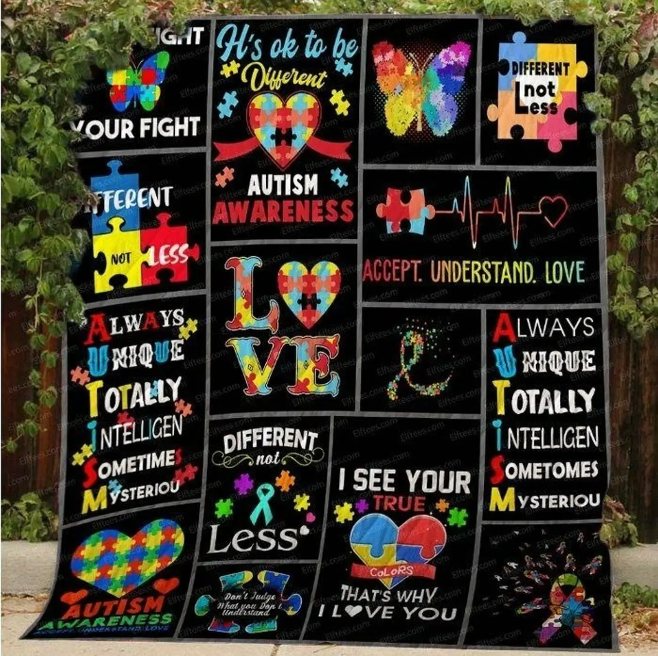 Autism Awareness Clh091004Q Quilt Blanket and Home Decor