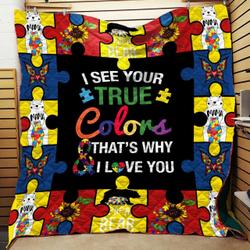 Autism Cla27067 Quilt Blanket and Home Decor