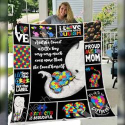 Autism E Quilt Derqzu and Home Decor
