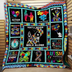 Autism Jfj Quilt Fv and Home Decor