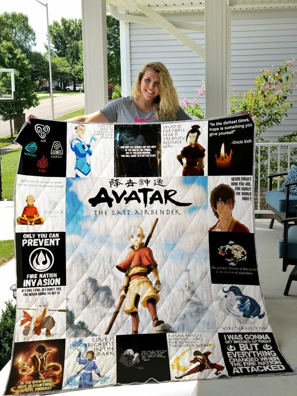Avatar: The Last Airbender Quilt Blanket and Home Decor