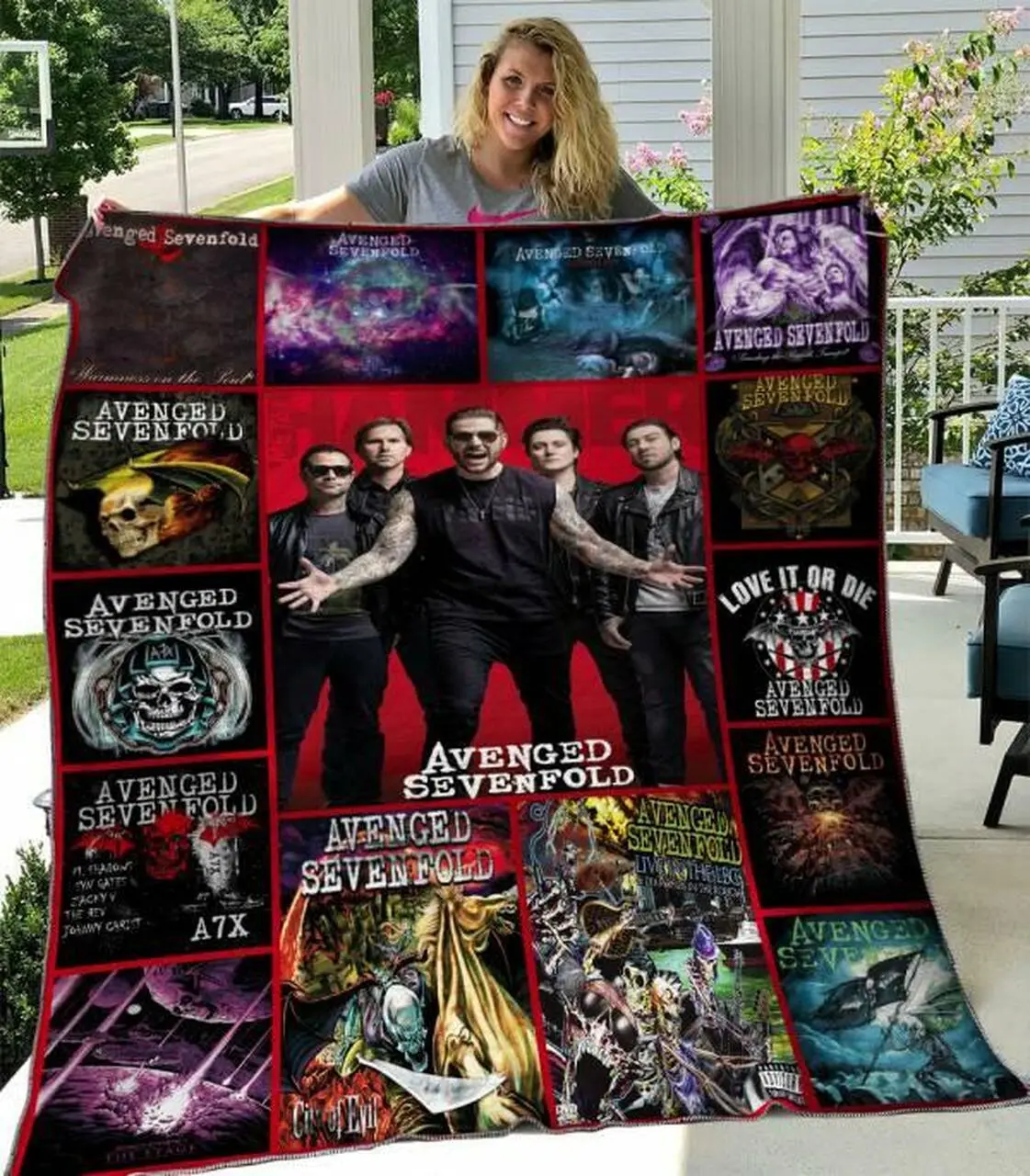 Avenged Sevenfold Quilt Blanket Hvt200609 Quilt and Home Decor