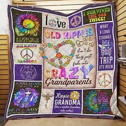 Awesome Old Hippies Jfj Quilt Nv and Home Decor