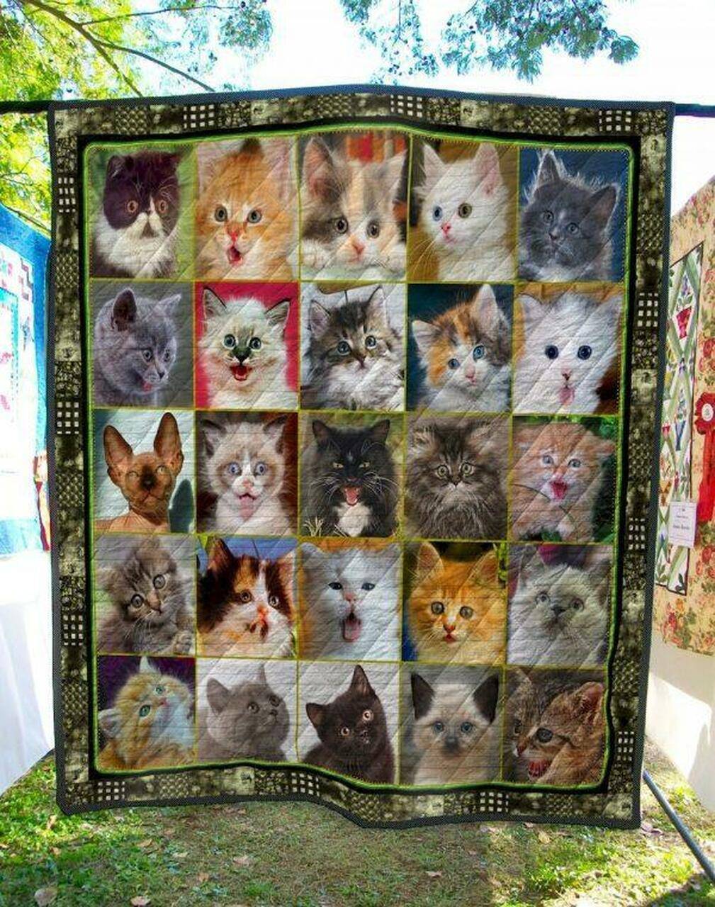 Baby Cats Quilt Blanket Quilt and Home Decor