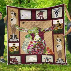 Baby Goat On Farm Quilt  Quilt and Home Decor