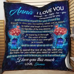 Baby I Love You Enough To Fight For You Doctor Who Personalized Quilt Bt and Home Decor