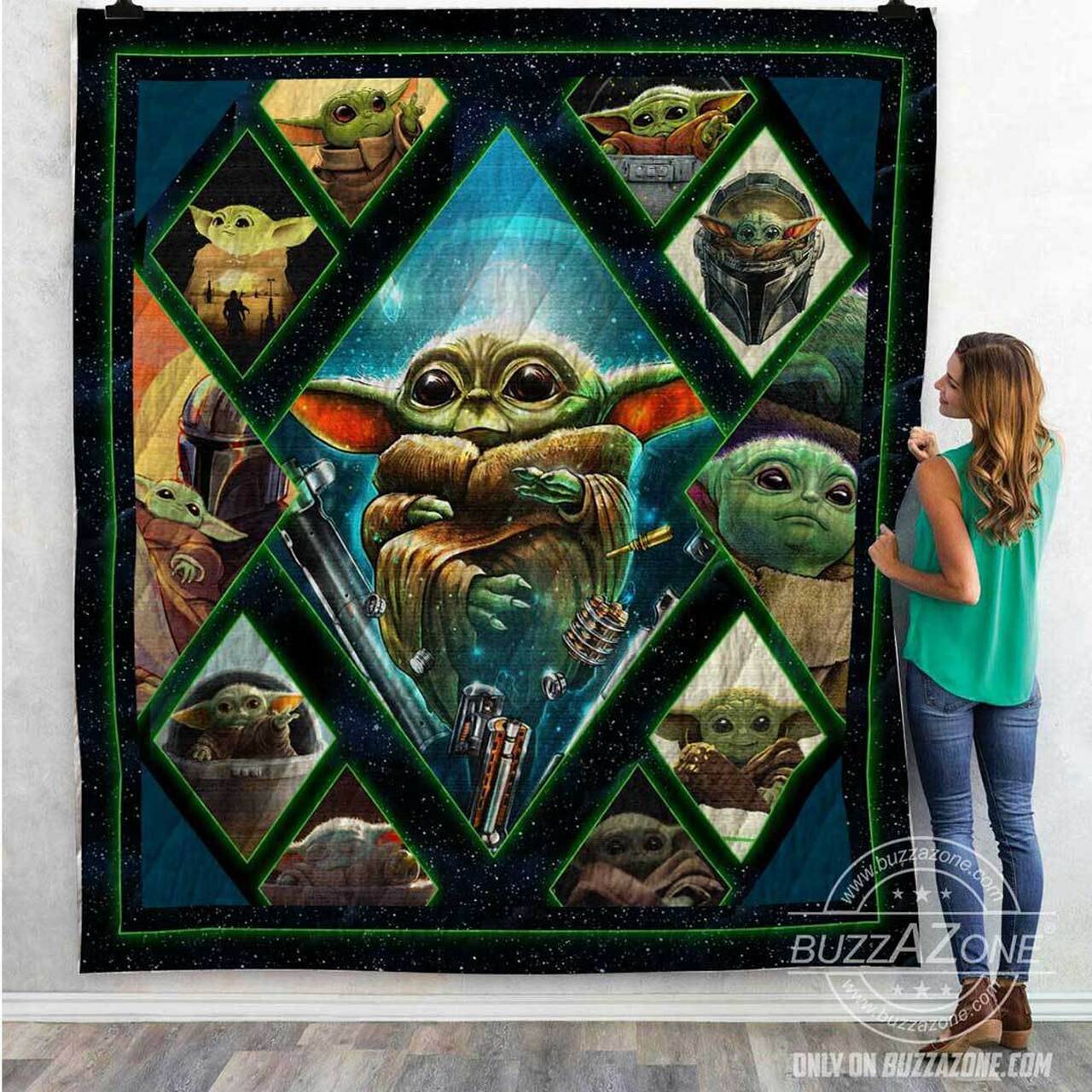 Baby Yoda Collection Cute Quilt Bt and Home Decor