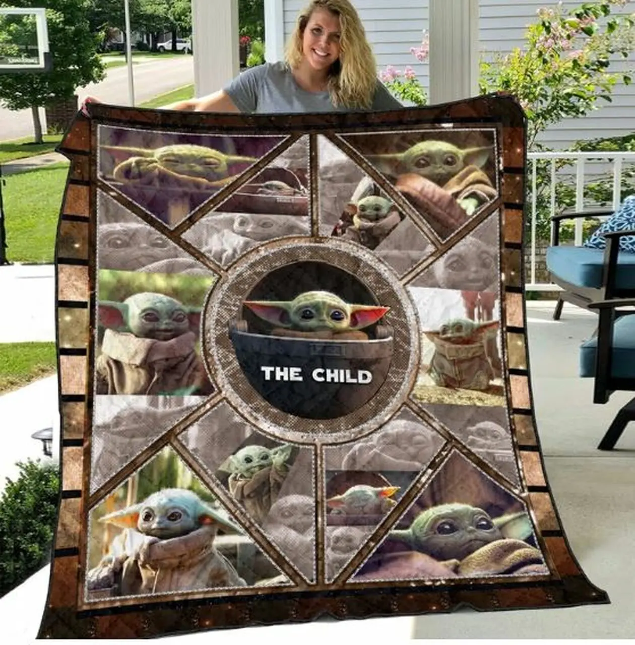 Baby Yoda The Child Quilt Blanket Hothot080120 and Home Decor