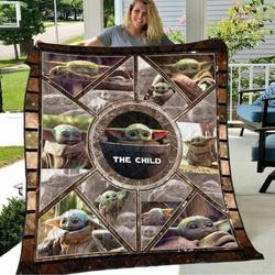 Baby Yoda The Child Quilt Blanket  Hothot080120 and Home Decor