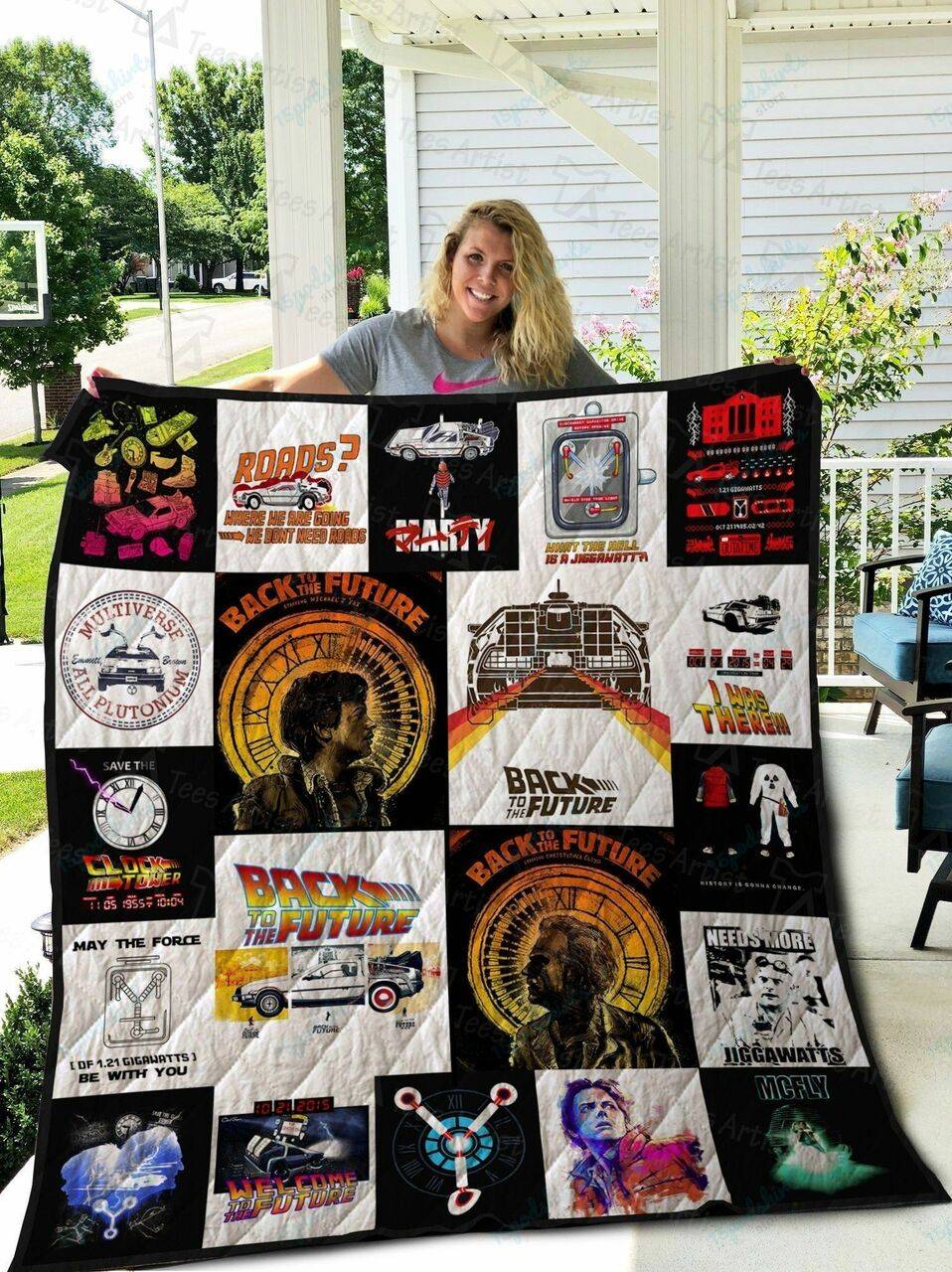 Back To The Future Quilt Blanket 02301 and Home Decor