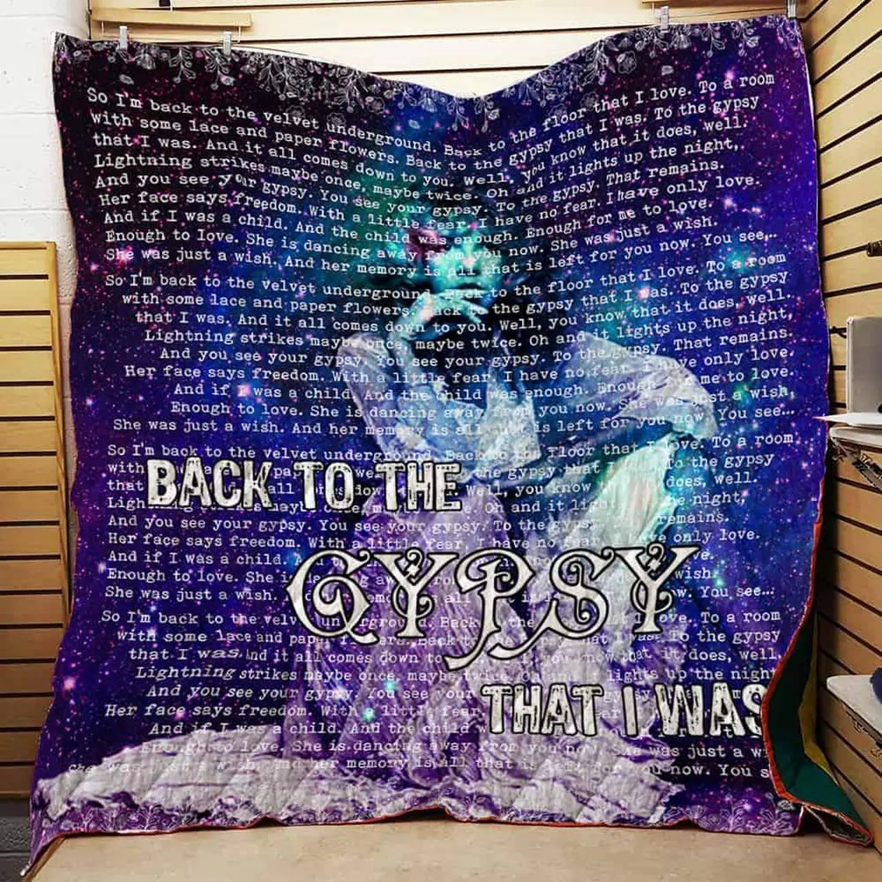 Back To The Gypsy That I Was Quilt Blanket and Home Decor