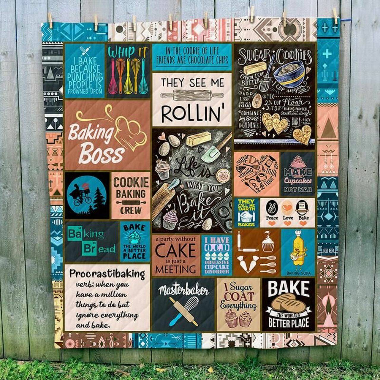 Baking Art Quilt Blanket Dhc1402808Td and Home Decor