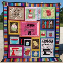 Baking Is My Therapy Quilt M0308-8  Quilt and Home Decor