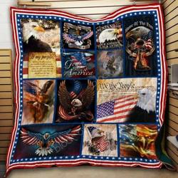 Bald Eagle Cl2100046Mdq Quilt Blanket and Home Decor