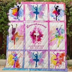 Ballet  Quilt Blanket and Home Decor