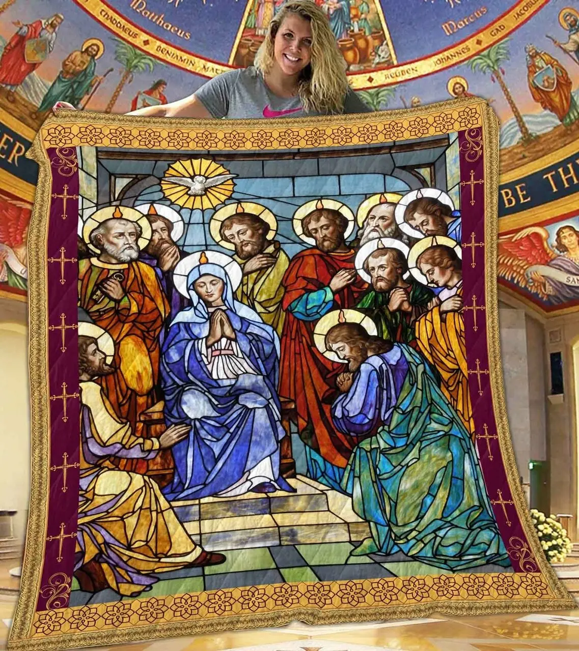 Baptism By The Holy Spirit Quilt Blanket Dhc1401761Vt and Home Decor