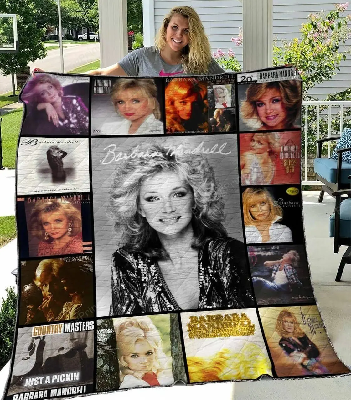 Barbara Mandrell Quilt Blanket and Home Decor