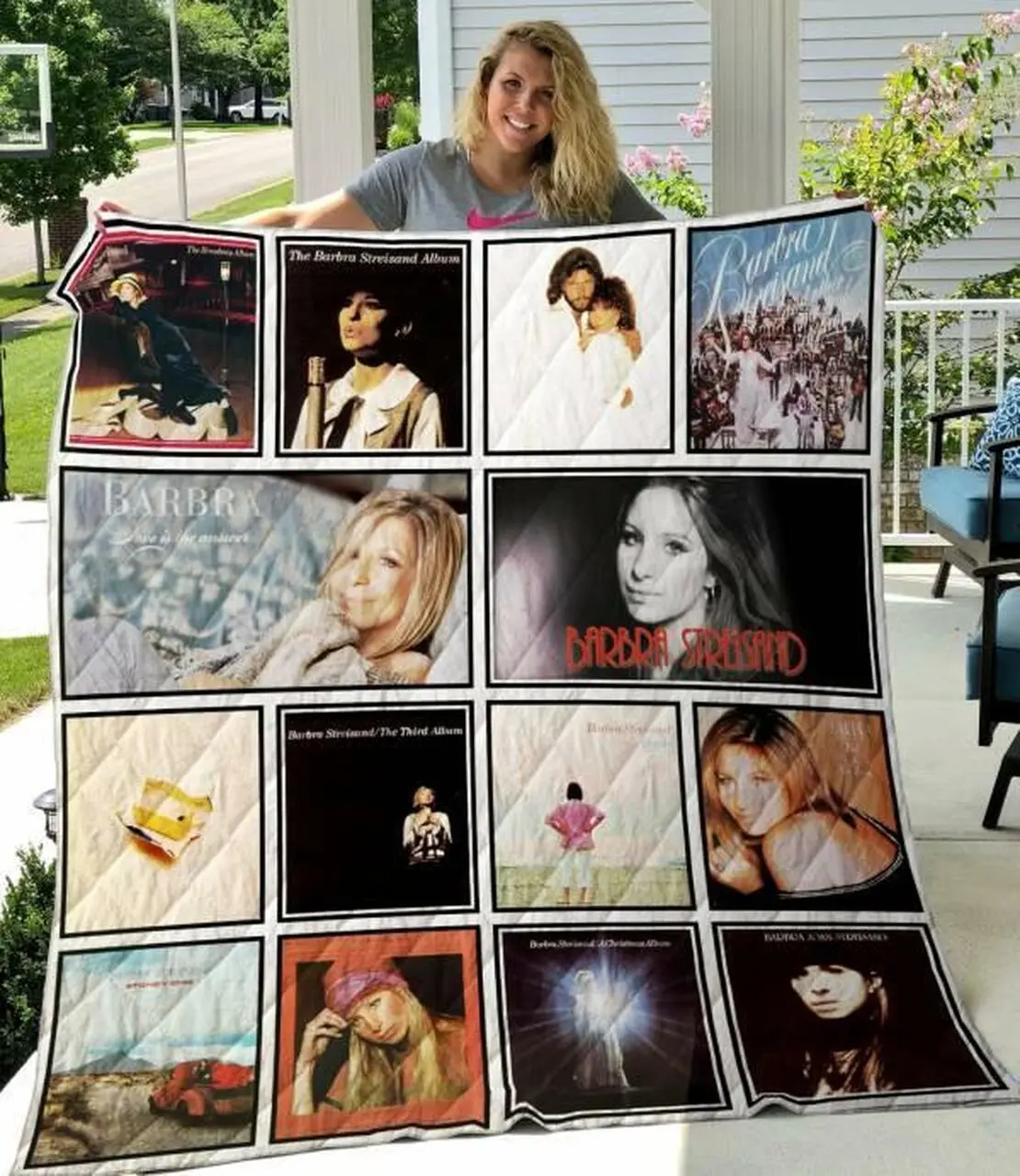 Barbra Streisand Quilt Blanket M140641 Quilt and Home Decor