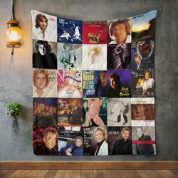 Barry Manilow Style 2 Album Covers Quilt Blanket and Home Decor