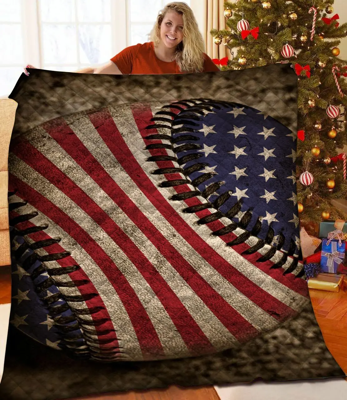 Basebal Jfj Quilt Gk and Home Decor