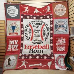 Baseball Cla1610003Q Quilt Blanket and Home Decor