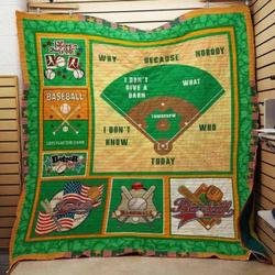 Baseball Cla1610014Q Quilt Blanket and Home Decor