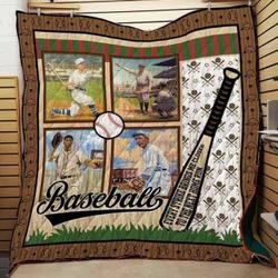Baseball Cla1610024Q Quilt Blanket and Home Decor