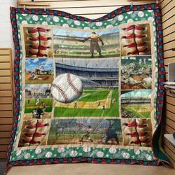Baseball Cla1610045Q Quilt Blanket and Home Decor