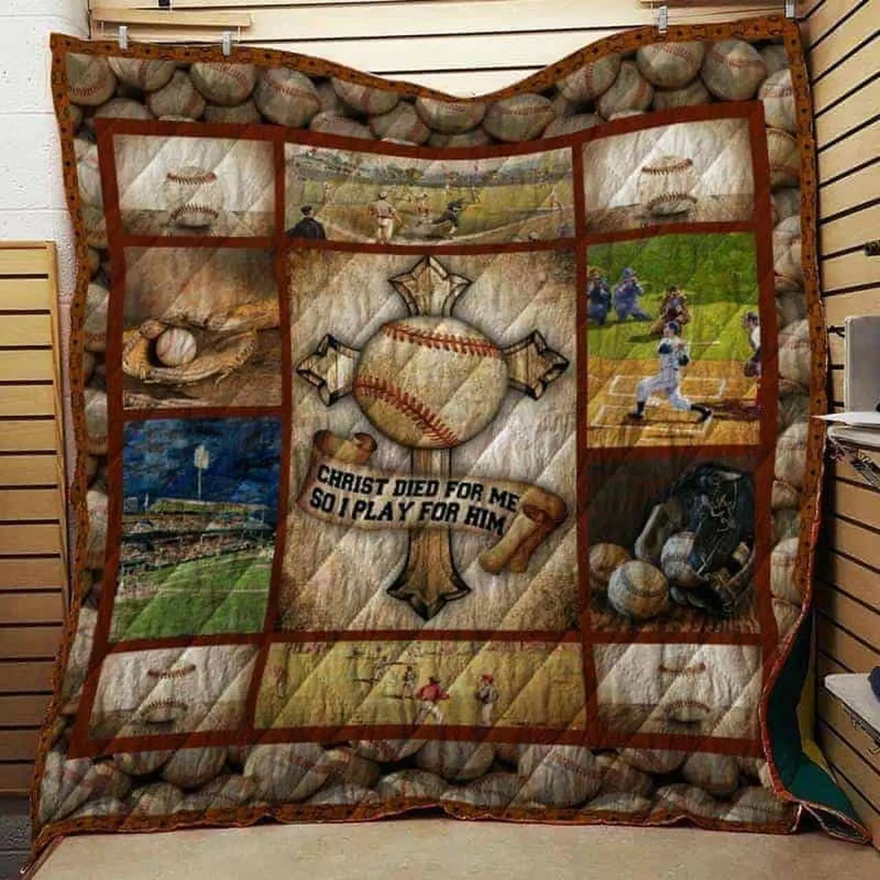Baseball Cla1610053Q Quilt Blanket and Home Decor