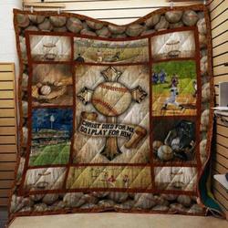 Baseball Cla1610053Q Quilt Blanket and Home Decor