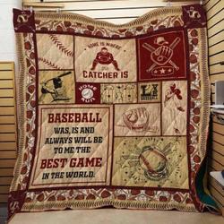 Baseball Cla1610060Q Quilt Blanket and Home Decor