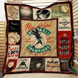 Baseball Clh091006Q Quilt Blanket and Home Decor