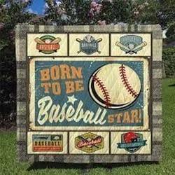 Baseball Clm1510009 Quilt Blanket and Home Decor