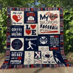 Baseball Hn220503 Quilt Blanket and Home Decor