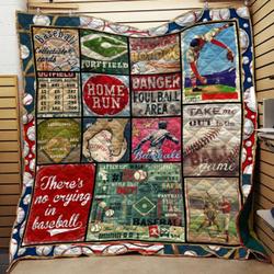 Baseball Home Run Quilt Blanket Dhc04011999Dd and Home Decor