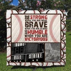 Baseball Hur Quilt wm and Home Decor