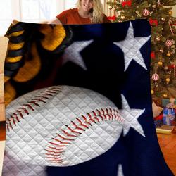 Baseball Jfj Quilt Hi and Home Decor