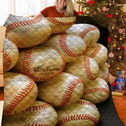 Baseball Jfj Quilt Iu and Home Decor