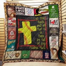 Baseball Life Cl22100059Mdq Quilt Blanket and Home Decor