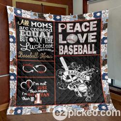 Baseball Mom Hur Quilt Cysibm and Home Decor