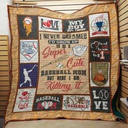 Baseball Mom Quilt Blanket Dhc05021210Td and Home Decor