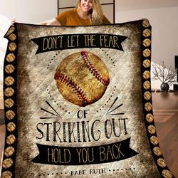 Baseball Quilt Blanket C9B050332PT and Home Decor