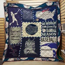 Baseball Quilt Blanket Dhc05021177Td and Home Decor