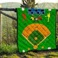 Baseball Quilt Blanket Dhc0712184Vt and Home Decor