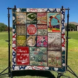 Baseball Take Me Out To The Ball Game DHCCNA0909 Quilt Blanket and Home Decor